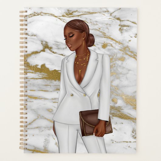 Afrikaans-Amerikaanse CEO Boss Woman Planner (Voorkant)