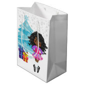 Afrikaans-Amerikaanse Ierse danseres Medium Cadeauzakje (Achterkant Gekanteld)