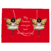 Afrikaans-Amerikaanse kerstfeest Groot Cadeauzakje (Achterkant)