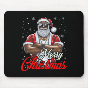 Afrikaans-Amerikaanse kerstkerstpajama - zwart Muismat