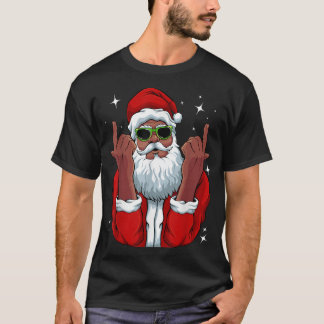 Afrikaans-Amerikaanse kerstkerstpajama - zwart T-shirt