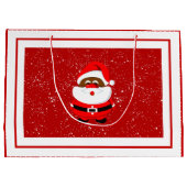 Afrikaans-Amerikaanse Kerstman Kerstmis rood Groot Cadeauzakje (Achterkant)