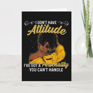 Afrikaans-Amerikaanse Melanin Queen Black Girl Mag Kaart