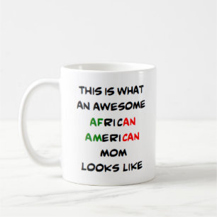 afrikaans-amerikaanse moeder, geweldige koffiemok