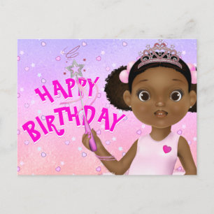 Afrikaans-Amerikaanse prinses Ballerina Poem Briefkaart