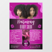 Afrikaans-Amerikaanse Schoonheidssalon Voordeur aa Raamsticker (Vel)