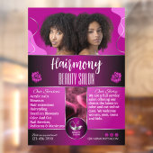 Afrikaans-Amerikaanse Schoonheidssalon Voordeur aa Raamsticker (Vel 2)