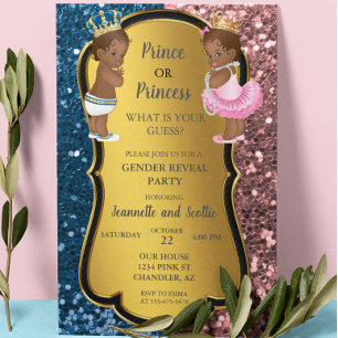 Afrikaans-Amerikaanse seksespecifieke goudglitter Kaart