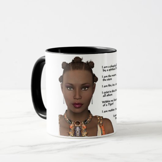 Afrikaans-Amerikaanse vrouwenprijs Mok (Voorkant links)