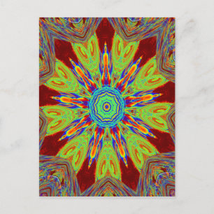 Afrikaans-Aziatisch Europees etnisch patroon Briefkaart