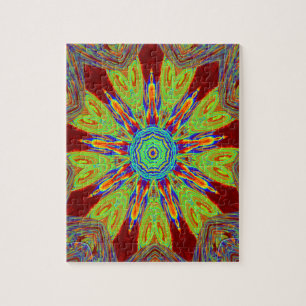 Afrikaans-Aziatisch Europees etnisch patroon Legpuzzel