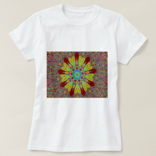 Afrikaans-Aziatisch Europees etnisch patroon T-shirt