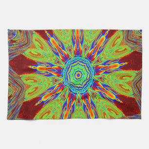 Afrikaans-Aziatisch Europees etnisch patroon Theedoek