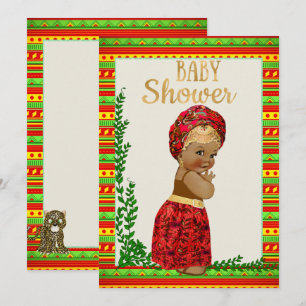 Afrikaans Baby shower met kleine prinsen Kaart