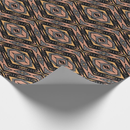 Afrikaans Bogolan modder doek print inpakpapier (Hoek)