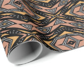 Afrikaans Bogolan modder doek print inpakpapier (Rol Hoek)