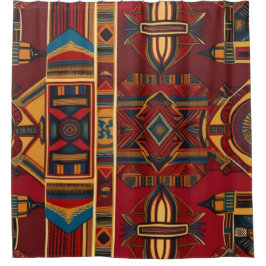 Afrikaans Canvas Douchegordijn