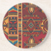 Afrikaans Canvas Zandsteen Onderzetter (Voorkant)