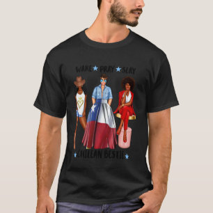 Afrikaans Chileense Bestevriendin Vrouwen Vlag Van T-shirt