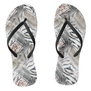 Afrikaans, combo, huid, tijger, Jaguar, gevlekt, g Teenslippers