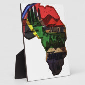 Afrikaans continent fotoplaat (Zijkant)