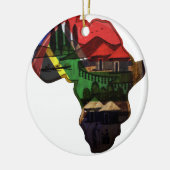 Afrikaans continent keramisch ornament (Links)