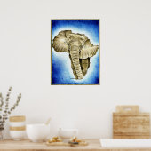 Afrikaans continent poster (Keuken)