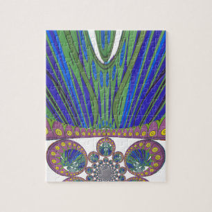 Afrikaans decoratief patroon moderne ontwerp kleur legpuzzel