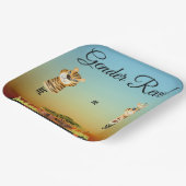 Afrikaans Dier Geslacht onthullen Behuizing Kaart Papieren Bordje (Gebogen)