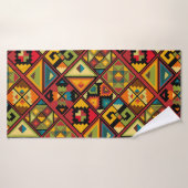 Afrikaans digitaal papier badhanddoek (Badhanddoek)