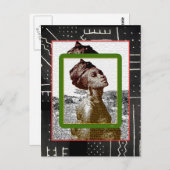 Afrikaans dorp van de liefde briefkaart (Voorkant / Achterkant)