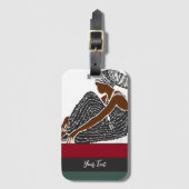 AFRIKAANS erfgoed Bagagelabel (Voorkant (verticaal))