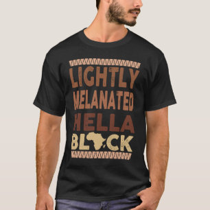 Afrikaans Erfgoed Hella Black Melanated Black Gesc T-shirt