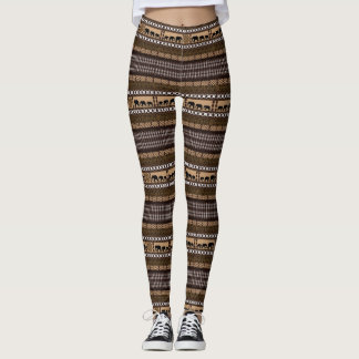 Afrikaans etnisch afdrukpatroon leggings