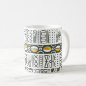 Afrikaans etnisch, waterverf naadloos patroon. koffiemok (Voorkant rechts)