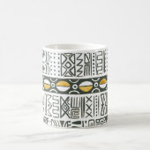 Afrikaans etnisch, waterverf naadloos patroon. koffiemok (Center)