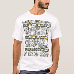 Afrikaans etnisch, waterverf naadloos patroon. t-shirt