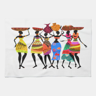 Afrikaans Feest • Afrocentrische Keukenhanddoek