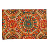 Afrikaans-geïnspireerd geometrisch lichaamskussen kussensloop (Voorkant-Rechts)