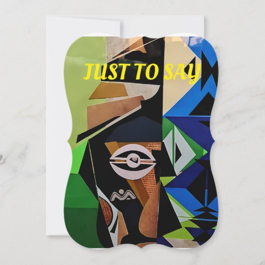 Afrikaans geïnspireerde kaart, traditionele Afrika Kaart (Voorkant)