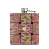 Afrikaans geïnspireerde kunstdruk – geometrisch ge heupfles (Achterkant)