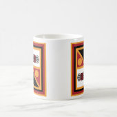 Afrikaans geometrisch patroon koffiemok (Center)