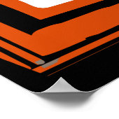 afrikaans geometrisch stammenpatroon poster (Hoek)