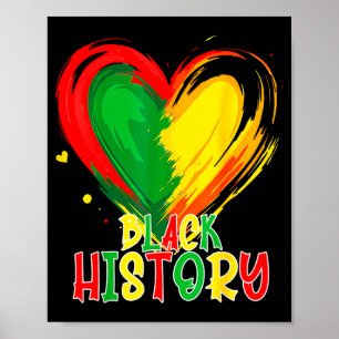 Afrikaans hart zwarte geschiedenis maand Afrikaans Poster