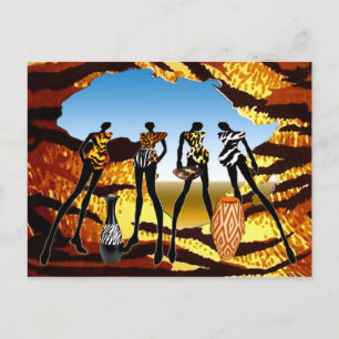 Afrikaans huis komt eraan briefkaart