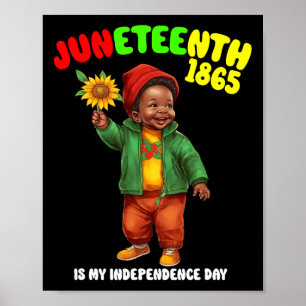 Afrikaans kind jongen en meisje is mijn onafhankel poster