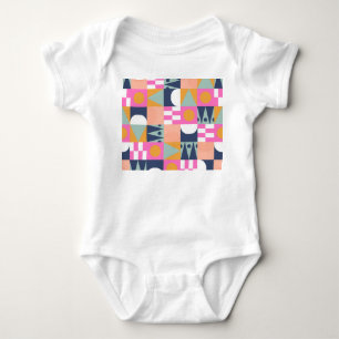 Afrikaans kleurenblok, geometrisch patroon. romper