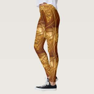 Afrikaans Koffiebruin Lovely Clothing Vrouwpatroon Leggings
