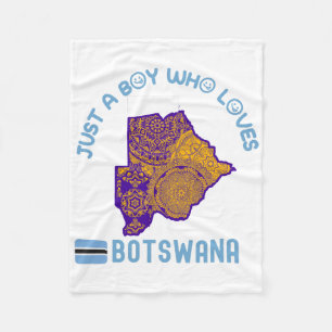 Afrikaans land in Botswana Fleece Deken