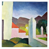 Afrikaans landschap, abstracte kunst door August M Tegeltje (Voorkant)